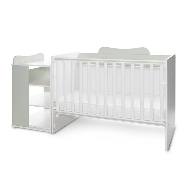Bed multi 190/82 color white/milky green
