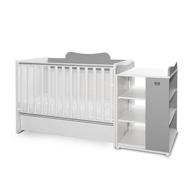 Bed multi 190/82 color white/stone grey