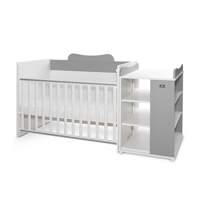 Bed multi 190/82 color white/stone grey