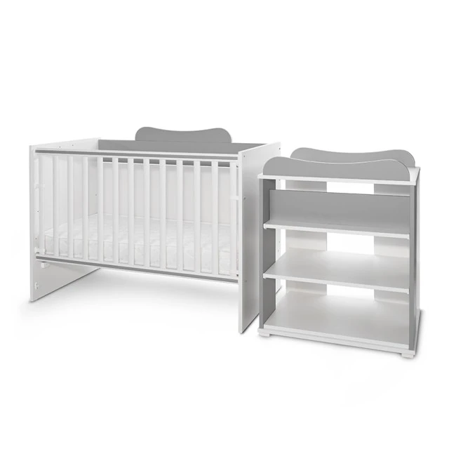 Bed multi 190/82 color white/stone grey