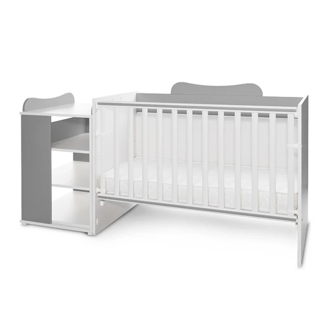 Bed multi 190/82 color white/stone grey