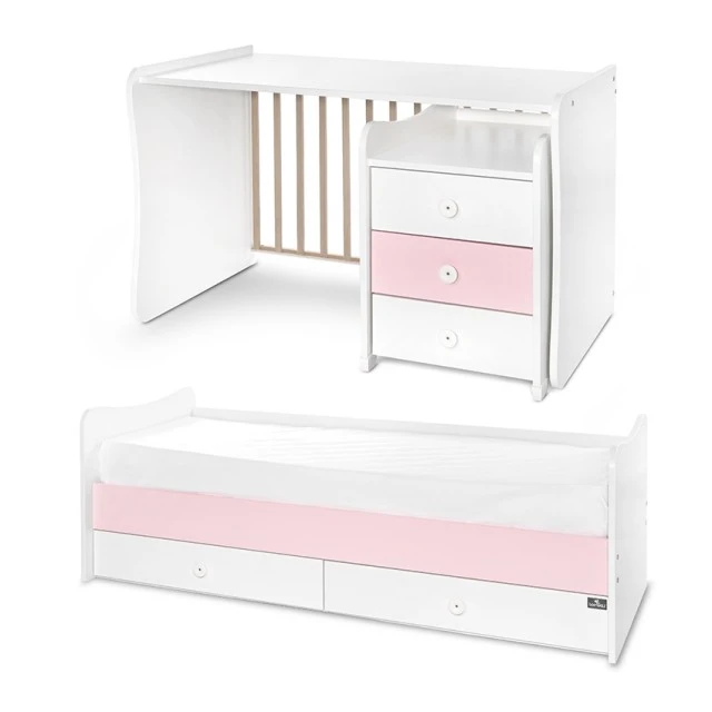 Bed maxi plus new 70/160 white/orchid pink-3box