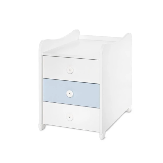 Легло maxi plus new 70/160  бяло/baby blue-3box