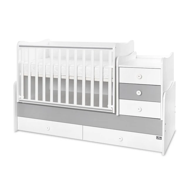 Легло maxi plus new 70/160 бяло/stone grey-3box