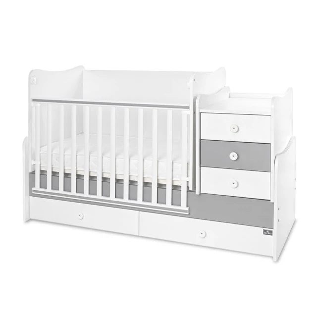 Легло maxi plus new 70/160 бяло/stone grey-3box