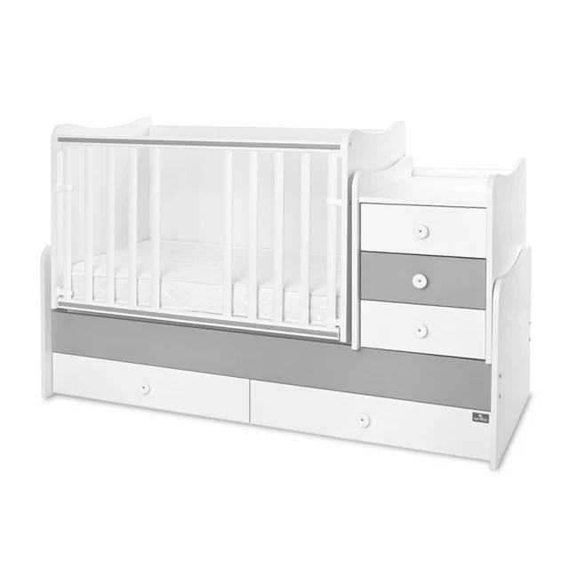 Легло maxi plus new 70/160 бяло/stone grey-3box