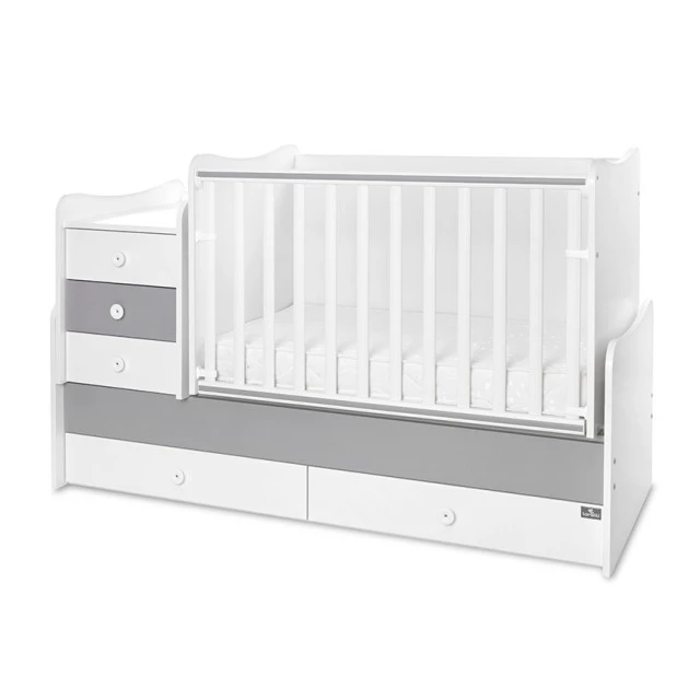 Легло maxi plus new 70/160 бяло/stone grey-3box