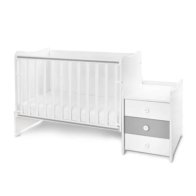 Легло maxi plus new 70/160 бяло/stone grey-3box