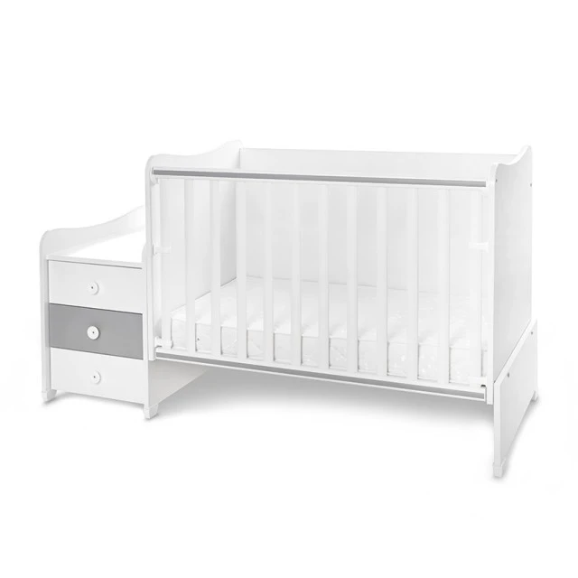 Легло maxi plus new 70/160 бяло/stone grey-3box