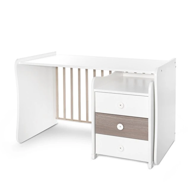 Легло maxi plus new 70/160 бяло/кафе-3box