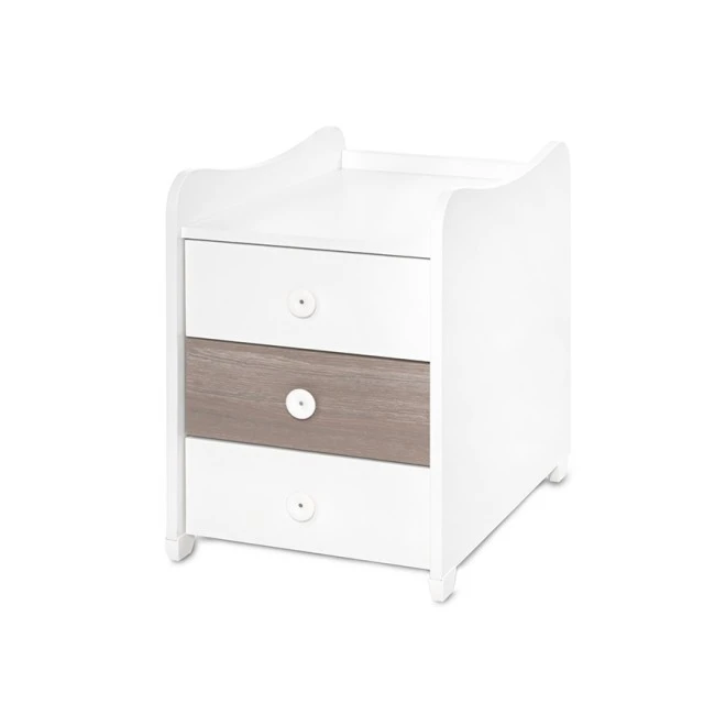 Легло maxi plus new 70/160 бяло/кафе-3box