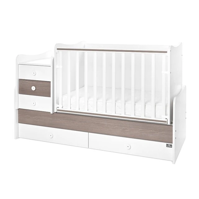 Легло maxi plus new 70/160 бяло/кафе-3box