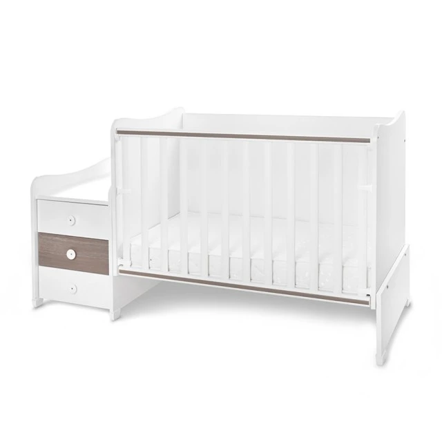 Легло maxi plus new 70/160 бяло/кафе-3box