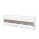 Легло maxi plus new 70/160 бяло/кафе-3box