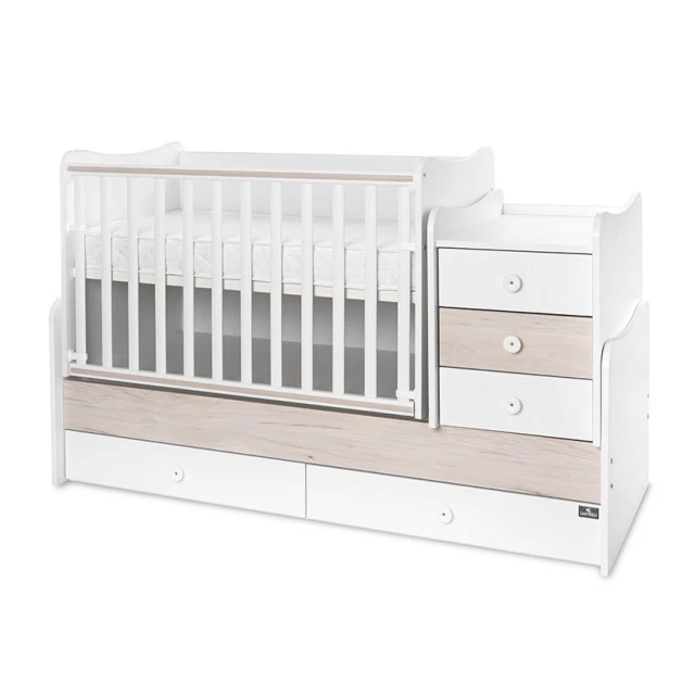Bed maxi plus new 70/160 white/light oak-3box