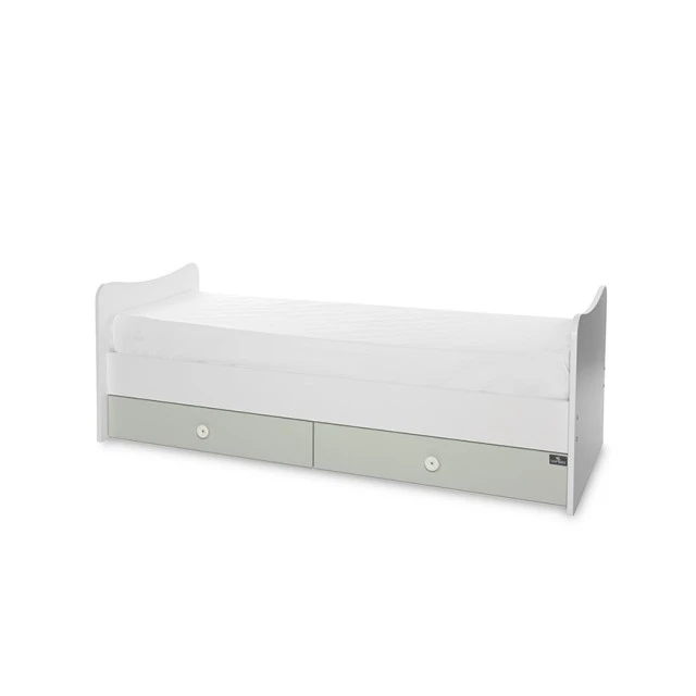 Легло trend plus 70/160 цвят бяло/milky green-3box