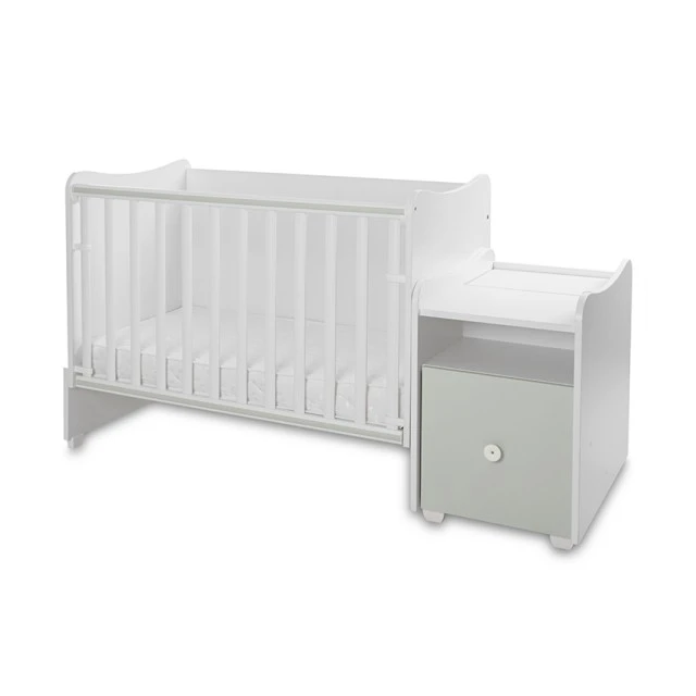 Легло trend plus 70/160 цвят бяло/milky green-3box