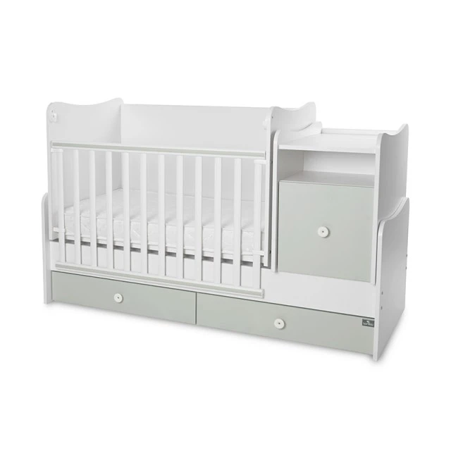 Легло trend plus 70/160 цвят бяло/milky green-3box