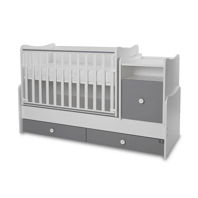 Легло trend plus 70/160 цвят бяло/stone grey-3box
