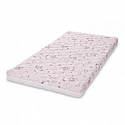 Mattress holiday 60/120-10cm pink teddy bear ballerina