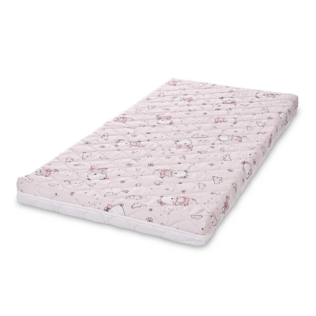 Mattress holiday 70/140-10cm pink teddy bear ballerina