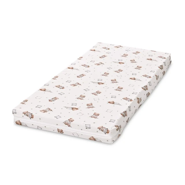 Mattress classic foam 90/42/6 cm beige bear with