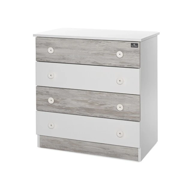 Chest of drawers white/art new