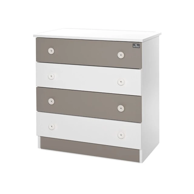 Chest of drawers white/string new
