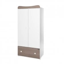 Wardrobe exclusive white/coffee new