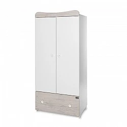 Wardrobe exclusive white/light oak new