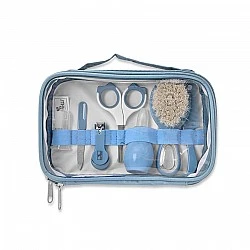 Toiletry set with deluxe moonlight blue toiletry set