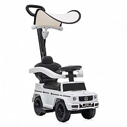 Ride-on car mercedes-g350d + handle + canopy white