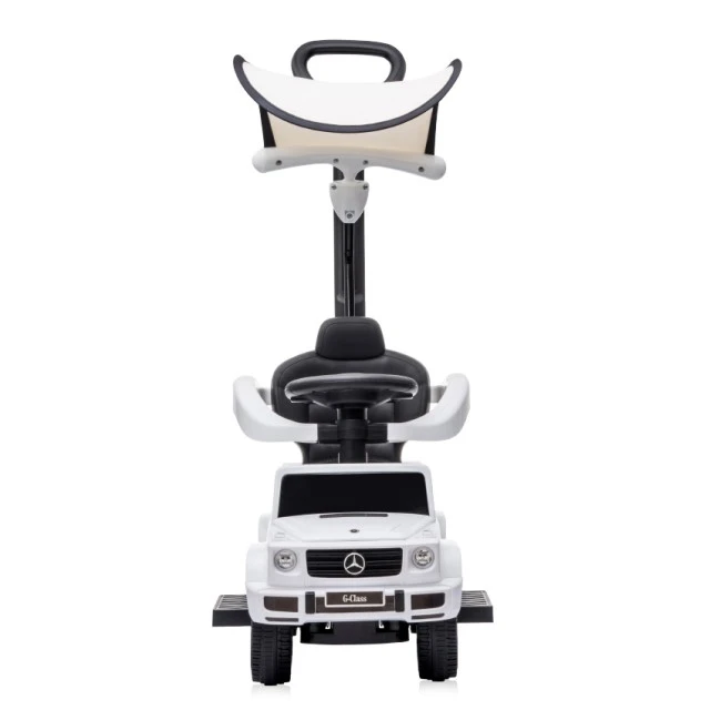 Ride-on car mercedes-g350d + handle + canopy white