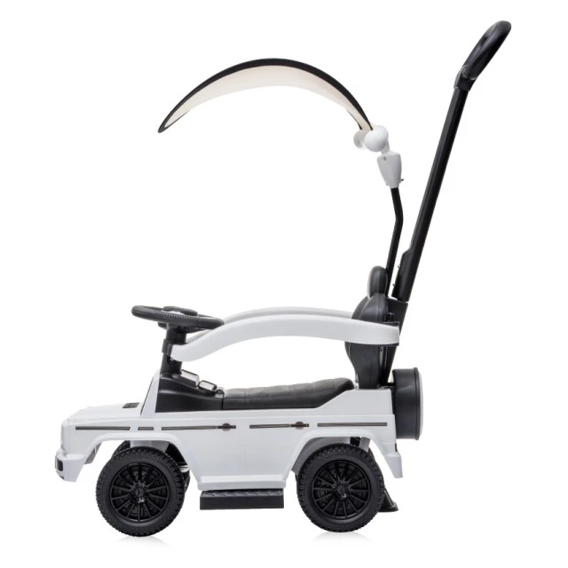 Ride-on car mercedes-g350d + handle + canopy white