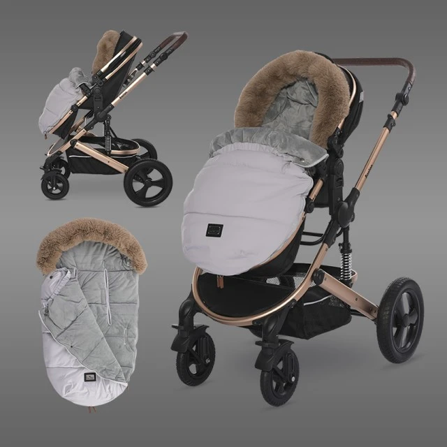 Thermal bag for stroller luxe gray