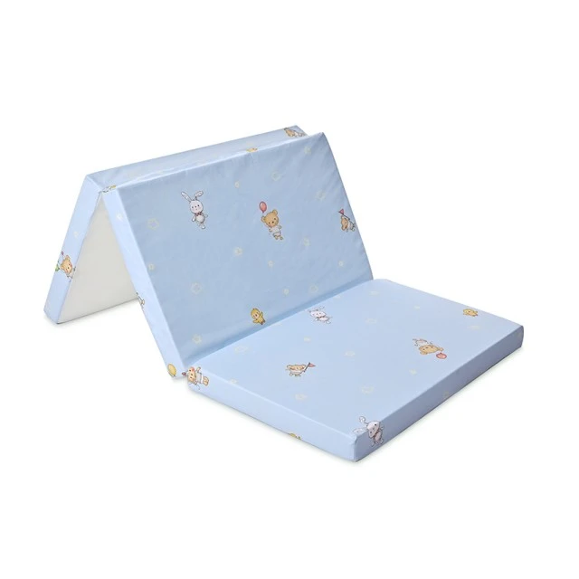 Folding mattress classic 60/120/5 blue