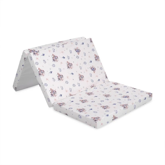 Folding mattress classic 60/120/5 blue