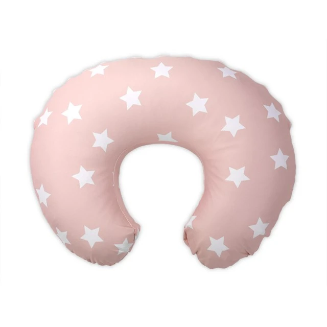 Възглавница за кърмене happy звезди pale blush
