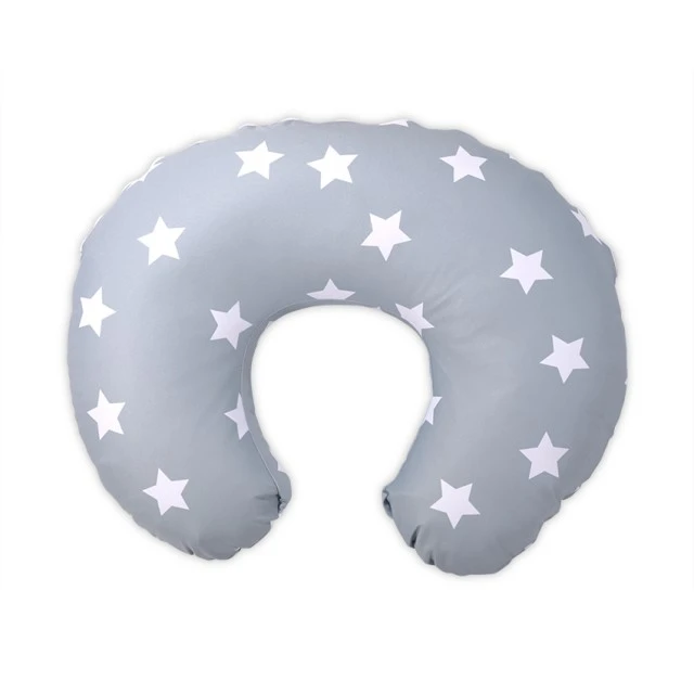 Възглавница за кърмене happy звезди blue grey mist