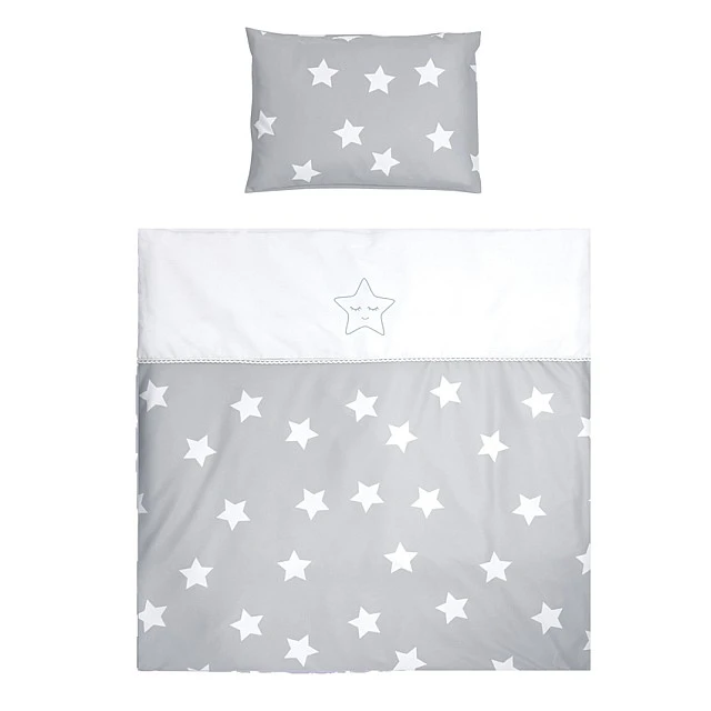 Cradle set First Dreams ranforce grey stars