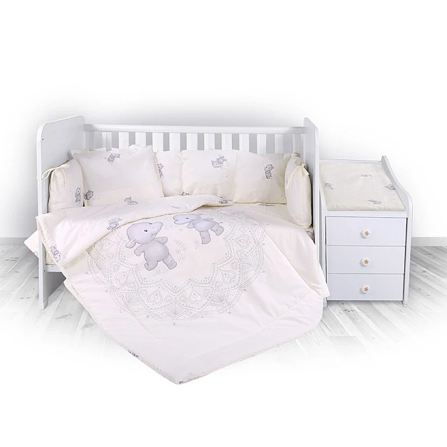 Bed set trend ranfors happy hypo ecru s