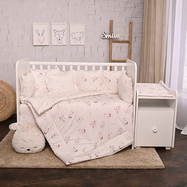 Bed set trend ranfors ecru bunnies s