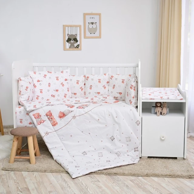 Bed set trend ranfors bear with pillow beige