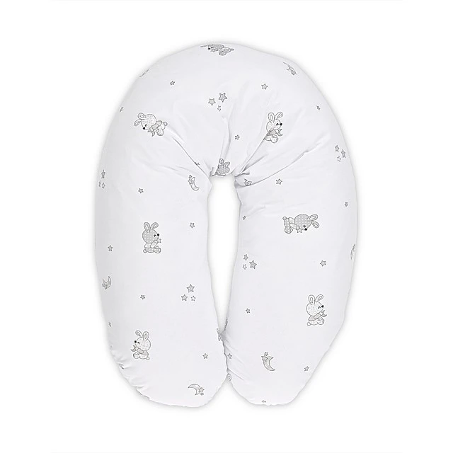 Nursing pillow ranforce Little Rabbits grey