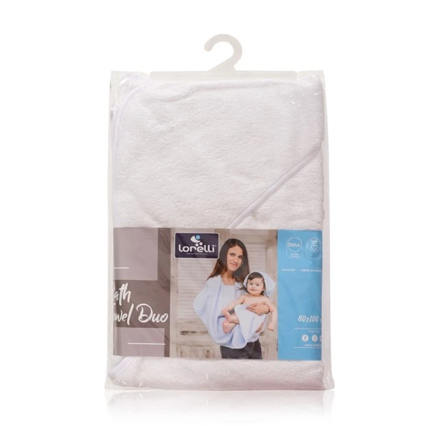 Bath towel duo 80/100 white