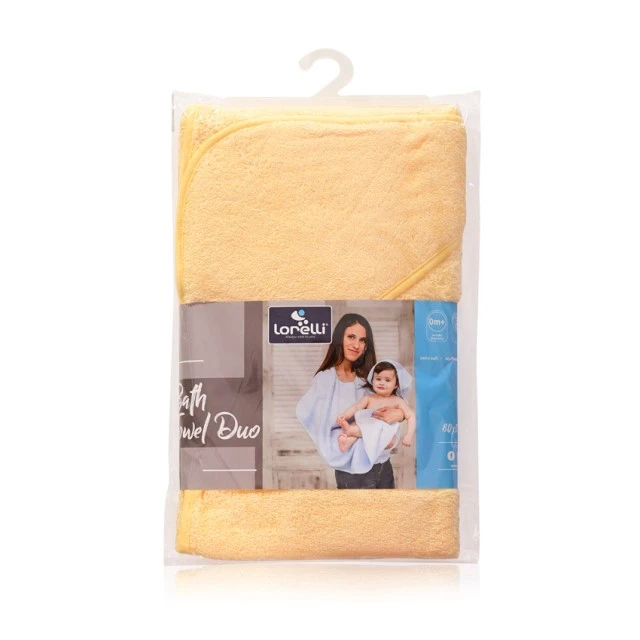 Bath towel duo 80/100 yellow