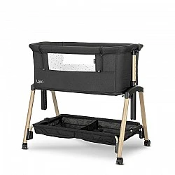 МИНИ КОШАРА LAYLA 2В1 BLACK/wooden effect С ПАДАЩА