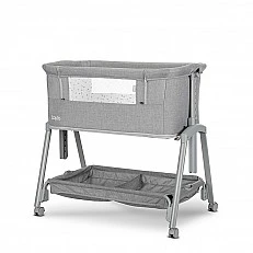 MINI Crib LAYLA 2IN1 GREY WITH FOLDING BARRIER