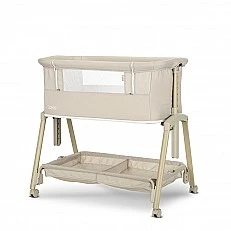 MINI Crib LAYLA 2IN1 BEIGE WITH FOLDING BARRIER