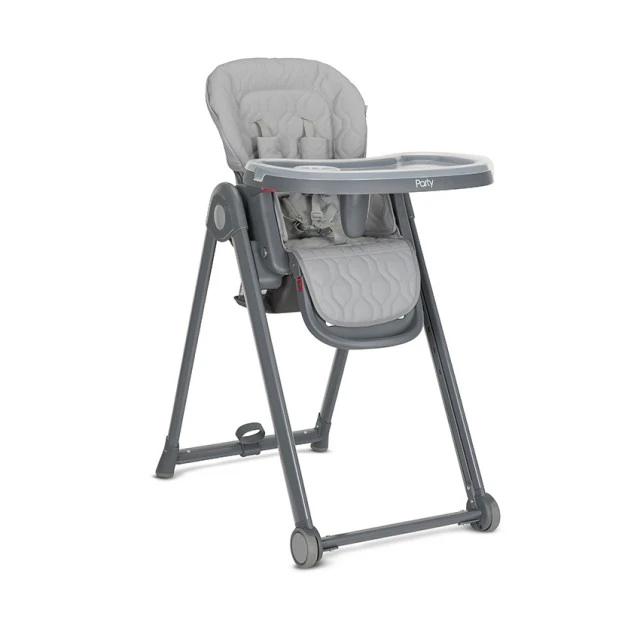 DINING CHAIR PARTY GREY LEATHER